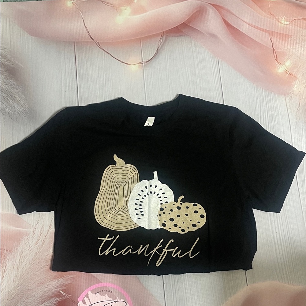 Bella Canvas Black Thankful women’s tee